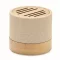 Boxa portabila, 300 mAh, 3 W, Wireless, 2410E24504, Everestus, ø6.1 x 5.3 cm, Bambus, Bej