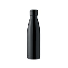   Sticla de apa bidon sport, Everestus, 42FEB231039, 500 ml, Ø6.5x25.5 cm, Otel, Negru