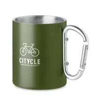   Cana, Everestus, 42FEB232356, 300 ml, 11x8.5 cm, Otel, Verde Inchis