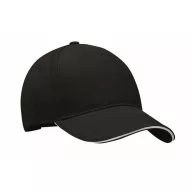   Sapca baseball, 2401E15879, Everestus, 21x16x11 cm, Bumbac, Alb, Negru
