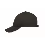   Sapca baseball, 2401E15879, Everestus, 21x16x11 cm, Bumbac, Alb, Negru