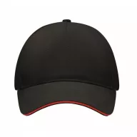   Sapca baseball, 2401E15872, Everestus, 21x16x11 cm, Bumbac, Negru, Rosu