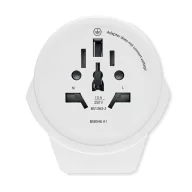   Adaptor World to Europe USB, Skross, 42FEB230703, 6.4x5.5x7.5 cm, Policarbonat, Alb