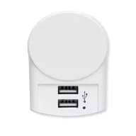   Adaptor USB Euro 2xA, Skross, 42FEB230700, 5x6x6 cm, Policarbonat, Alb
