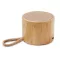 Boxa portabila wireless, Everestus, 42FEB231538, Ø7.1x5.4 cm, Bambus, Natur
