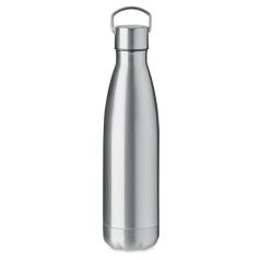   Sticla de apa bidon sport, Everestus, 42FEB231038, 500 ml, Ø6.5x27.5 cm, Otel, Argintiu Matt