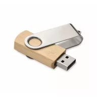   Memorie usb 2.0, 16 GB, Everestus, 2601E14661, 5.6x2x1.2 cm, Bambus, Natur