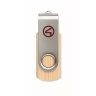   Memorie usb 2.0, 16 GB, Everestus, 2601E14661, 5.6x2x1.2 cm, Bambus, Natur