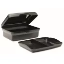 Caserola pentru pranz, 800 ml, 2401E15489, Everestus, 17x12x6 cm, Polipropilena, Negru