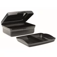   Caserola pentru pranz, 800 ml, 2401E15489, Everestus, 17x12x6 cm, Polipropilena, Negru