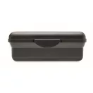 Caserola pentru pranz, 800 ml, 2401E15489, Everestus, 17x12x6 cm, Polipropilena, Negru