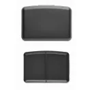 Caserola pentru pranz, 800 ml, 2401E15489, Everestus, 17x12x6 cm, Polipropilena, Negru