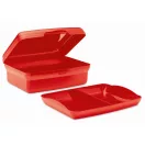 Caserola pentru pranz, 800 ml, 2401E15491, Everestus, 17x12x6 cm, Polipropilena, Rosu