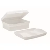   Caserola pentru pranz, 800 ml, 2401E15493, Everestus, 17x12x6 cm, Polipropilena, Alb