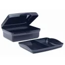 Caserola pentru pranz, 800 ml, 2401E15487, Everestus, 17x12x6 cm, Polipropilena, Albastru inchis
