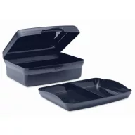   Caserola pentru pranz, 800 ml, 2401E15487, Everestus, 17x12x6 cm, Polipropilena, Albastru inchis