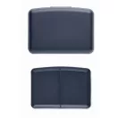 Caserola pentru pranz, 800 ml, 2401E15487, Everestus, 17x12x6 cm, Polipropilena, Albastru inchis