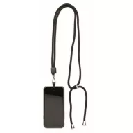 Lanyard 2401E15602, Everestus, 150x0.6 cm, rPET, Negru
