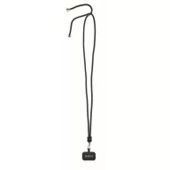 Lanyard 2401E15602, Everestus, 150x0.6 cm, rPET, Negru