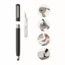 Pix cu kit de curatare pentru casti, 2401E15907, Everestus, Ø1.2x14.3 cm, ABS, Negru