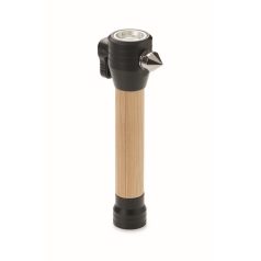  Ciocan de urgenta 3-in-1, 2401E15480, Everestus, 4.8x2.8x13.2 cm, Bambus, Natur