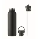Sticla termoizolanta 700 ml, 2401E15952, Everestus, Ø7x26.5 cm, Otel, Negru