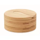 Set sare si piper cu lingura, 2401E15496, Everestus, Ø11.5x5 cm, Bambus, Natur