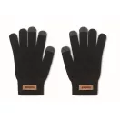 Manusi sport tactile, 2401E15618, Everestus, 21x11.5 cm, rPET, Negru