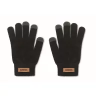   Manusi sport tactile, 2401E15618, Everestus, 21x11.5 cm, rPET, Negru