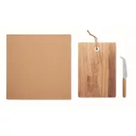   Set pentru branzeturi, 2401E15916, Everestus, 29x26x2 cm, Lemn, Natur