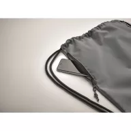  Saculet cu snur, Everestus, 2601E14295, 40x48 cm, Poliester, Gri