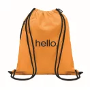 Saculet cu snur, Everestus, 2601E14296, 40x48 cm, Poliester, Portocaliu
