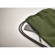   Saculet cu snur, Everestus, 2601E14298, 40x48 cm, Poliester, Verde militar