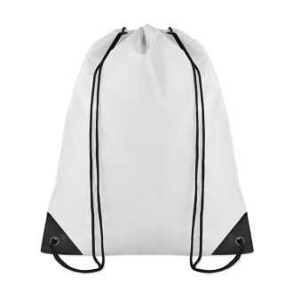 Rucsac cu snur, poliester, white