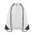 Rucsac cu snur, poliester, white