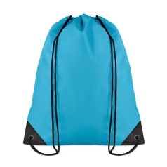Rucsac cu cordon, poliester, turquoise
