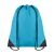 Rucsac cu cordon, poliester, turquoise