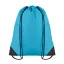 Rucsac cu cordon, poliester, turquoise