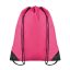 Rucsac cu cordon, poliester, fuchsia