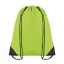 Rucsac cu snur, poliester, lime