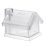 Pusculita din plastic, cu forma de casa, 100x85x90 mm, Everestus, MBP01, transparent