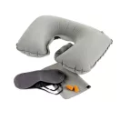 Set perna de calatorie, masca de ochi si dopuri de urechi, Everestus, TS02, pvc, gri