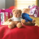 Ursulet de Plus, inaltime 15 cm, Kidonero, Colectia "Micul meu prieten", JPK036, plush, alb
