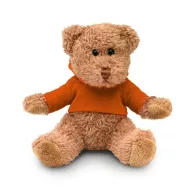   Ursulet de Plus, inaltime 15 cm, Kidonero, Colectia "Micul meu prieten", JPK034, plush, portocaliu