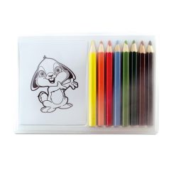  Set de colorat cu 8 creioane, Everestus, 20APR009, lemn, multicolor