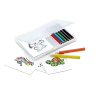   Set de colorat cu 8 creioane, Everestus, 20APR009, lemn, multicolor