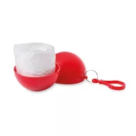 Pelerina ploaie in suport, Plastic, red