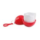 Pelerina ploaie in suport, Plastic, red