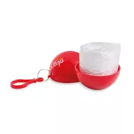 Pelerina ploaie in suport, Plastic, red