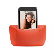   Suport telefon de birou Canapea, Everestus, STT003, microfibra, portocaliu